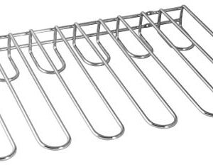 BelleVie Wall Mounted Glass Rack, Stainless Steel, L 12 1/2" x W 17 3/4" x H 2 1/8" x 1" channel spacing"