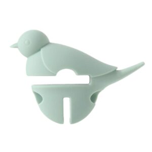hemoton pot lid holder, bird shape silicone lid lifters, pot lid lifts, spill-proof lid lifters for soup pot, lid lifter for pots and pans lid stand heat resistant holder, kitchen cooking tools(green)