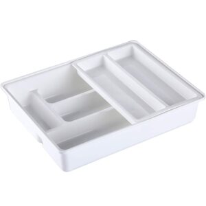 storage rack plastic cutlery tray for separating kitchen drawers, 31.2×23.9×6.6cm