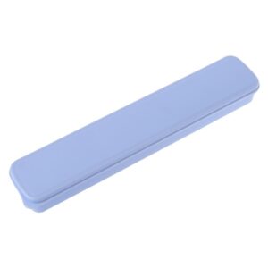 chbc portable storage box flatware tableware travel case stationery pens spoon fork (blue)