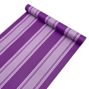 yifasy drawer lining paper peel & stick shelf liner moistureproof beautify cafe room wall bar counter 17.7 inch by 13 feet purple stripes