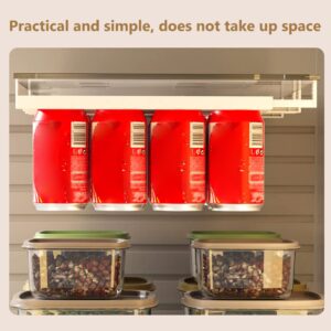 ariarly Soda Can Organizer for Refrigerator, Hanging Refrigerator Organizer Bins,Beverage Can Dispenser Holder, Soda Can Organizer for Freezer Cabinet Countertops Fridge Kitchen Organization