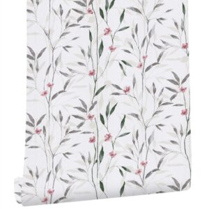 shelf drawer liner floral and leaf wallpaper contact paper self-adhesive removable rustic wallpaper for wall film