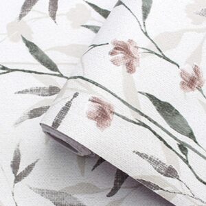 Shelf Drawer Liner Floral and Leaf Wallpaper Contact Paper Self-Adhesive Removable Rustic Wallpaper for Wall Film