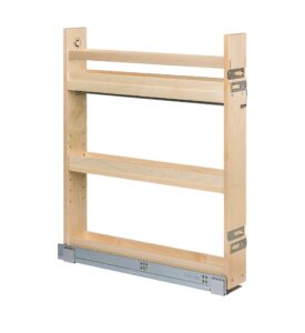 century components cascade series casbo35pf base cabinet pull-out kitchen organizer 3-7/8"w x 26-3/4"h x 21-1/2"d - baltic birch - blum soft close slides