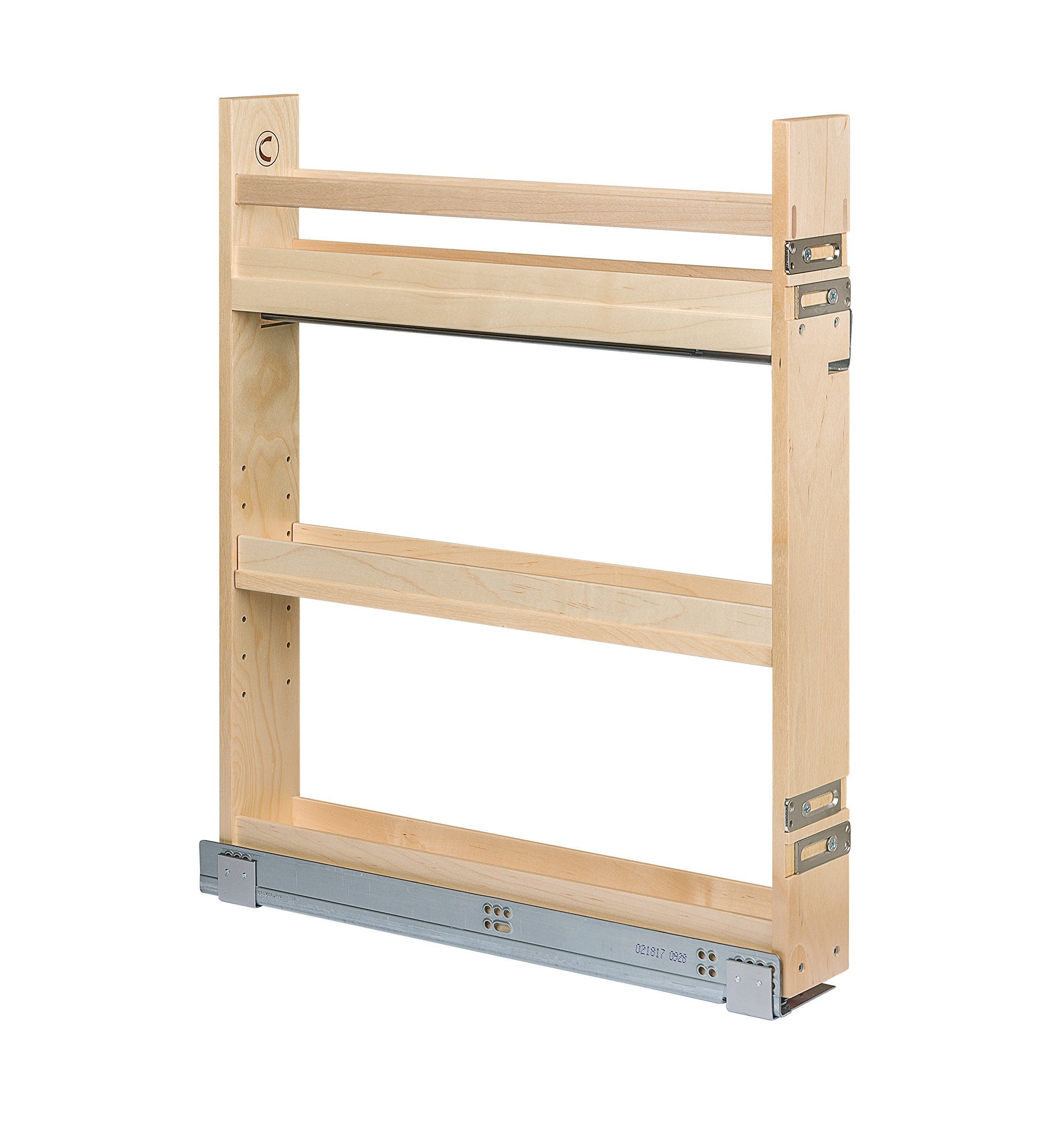 Century Components Cascade Series CASBO35PF Base Cabinet Pull-Out Kitchen Organizer 3-7/8"W x 26-3/4"H x 21-1/2"D - Baltic Birch - Blum Soft Close Slides