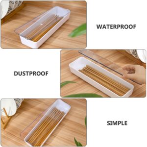 Cabilock 1pc Utensils Tray Holder Cover Lid for Lid, Spoon Dinnerware Drainer Countertop Home Chopstick Rack with Flatware Drawer Organizer Cutlery Tableware Organizer, Sink