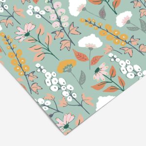 Wildflower Floral Contact Paper | Shelf Liner | Drawer Liner | Peel and Stick Paper 426 12in x 48in (4ft)