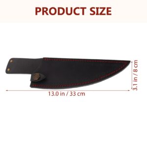 CALLARON Chef Knife Holder Leather Knife Case Covers Sleeves Knives Guard Universal Sheath Blade Guards Protector With Belt for Bread Carving Chef Cleaver Kitchen Knife