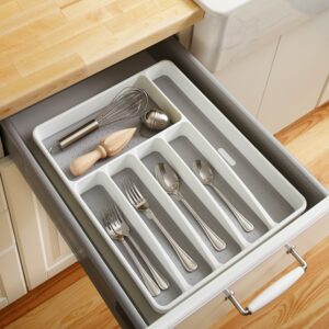 madesmart Classic Large Silverware Tray + Utensil Tray Bundle (2-Piece)