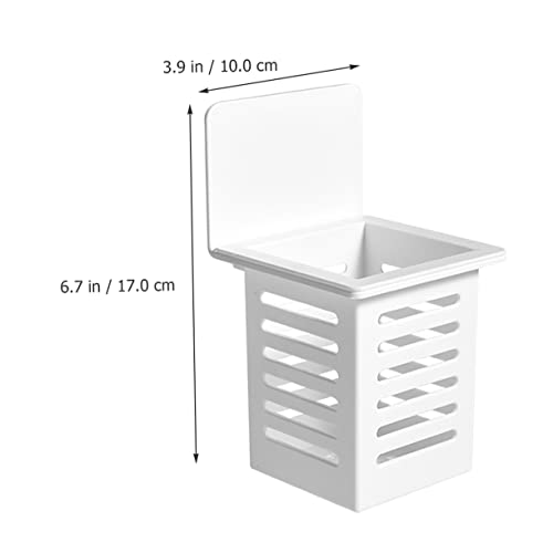 Homoyoyo 2pcs Cutlery Storage Box Chopsticks Rack Spoons Silverware Chopstick Drainer Basket Chopsticks Holder Utensil Storage Holder Cooking White Tableware Abs Accessories