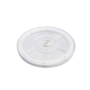 FixtureDisplays® 8" Clear Plastic Spinner Lazy Susan Turntable Organizer for Spice Rack Table Cake Kitchen Pantry Decorating 16973-NF