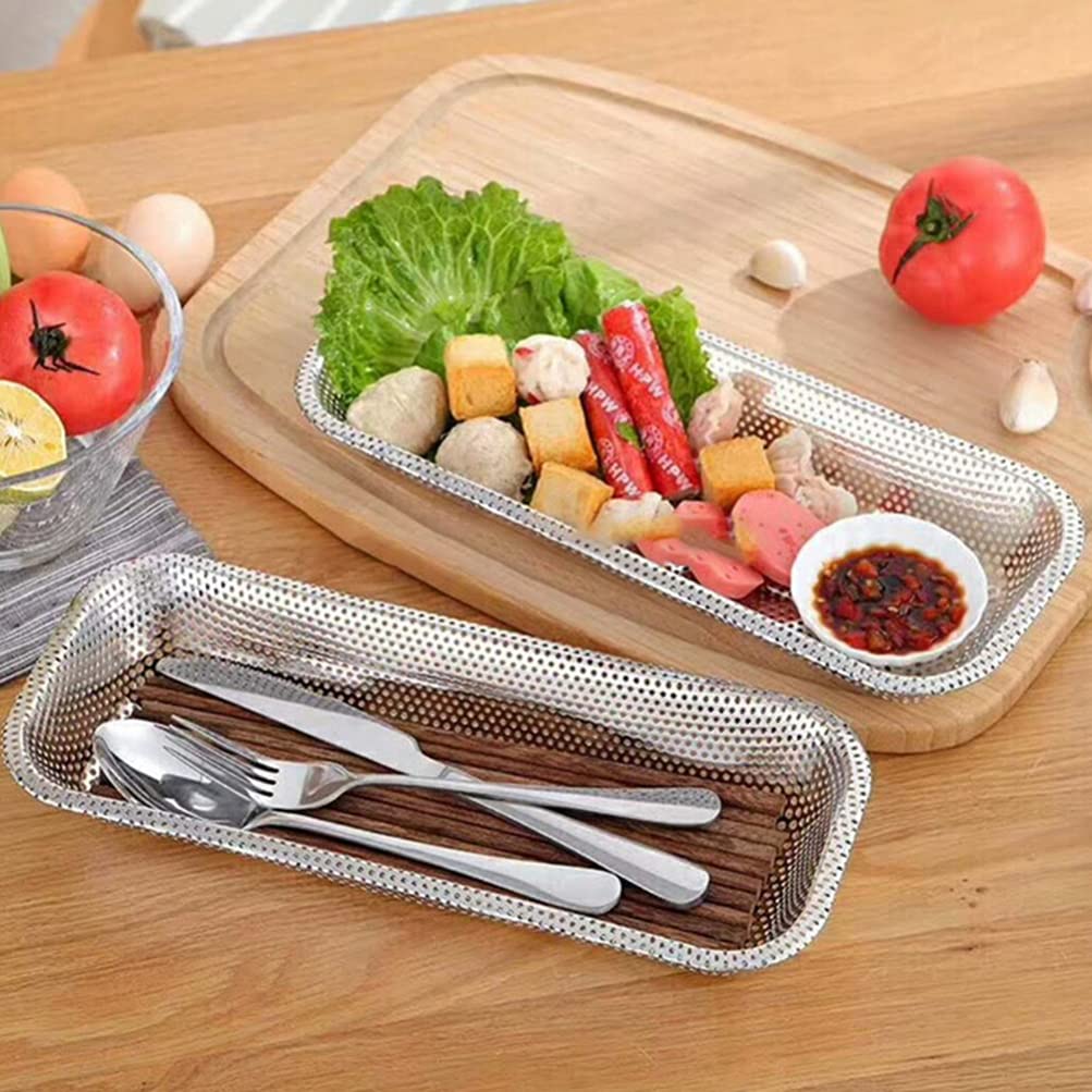 DOITOOL Dishwasher Cutlery Basket Dishwasher Silverware Basket Stainless Steel Cutlery Flatware Organizer Tray Spoon Fork Basket Kitchen Utensil Holder for Home Dishwasher Silverware Tray