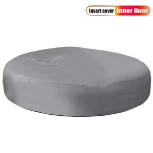 SXBCyan Round Waterproof Sofa Bed Inner Liner Cover Beanbag Pouf Insert Lining Case Cushion Pillowcase Wash Bag (Color : Waterproof Liner, Size : 45x30cm)