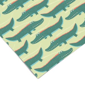 Kids Alligator Green Contact Paper | Shelf Liner | Drawer Liner | Peel and Stick Paper 823 24in x 96ft (8ft)