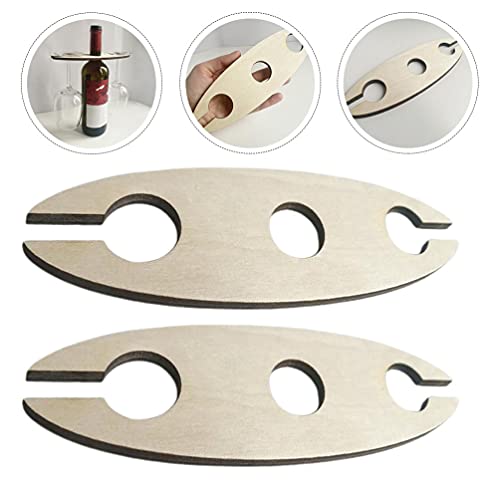 VALICLUD 3pcs Wine Rack Mini Wine Bottle Rack Table Shelf Display Stand Wine Cup Holder Rack Wine Bottle Hanger Wooden Clothes Drying Rack Wooden Handicraft Wine Stand Water Filter Desktop