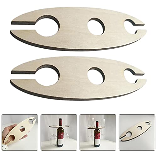 VALICLUD 3pcs Wine Rack Mini Wine Bottle Rack Table Shelf Display Stand Wine Cup Holder Rack Wine Bottle Hanger Wooden Clothes Drying Rack Wooden Handicraft Wine Stand Water Filter Desktop