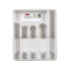 rubbermaid 2925rdwht large cutlery trays