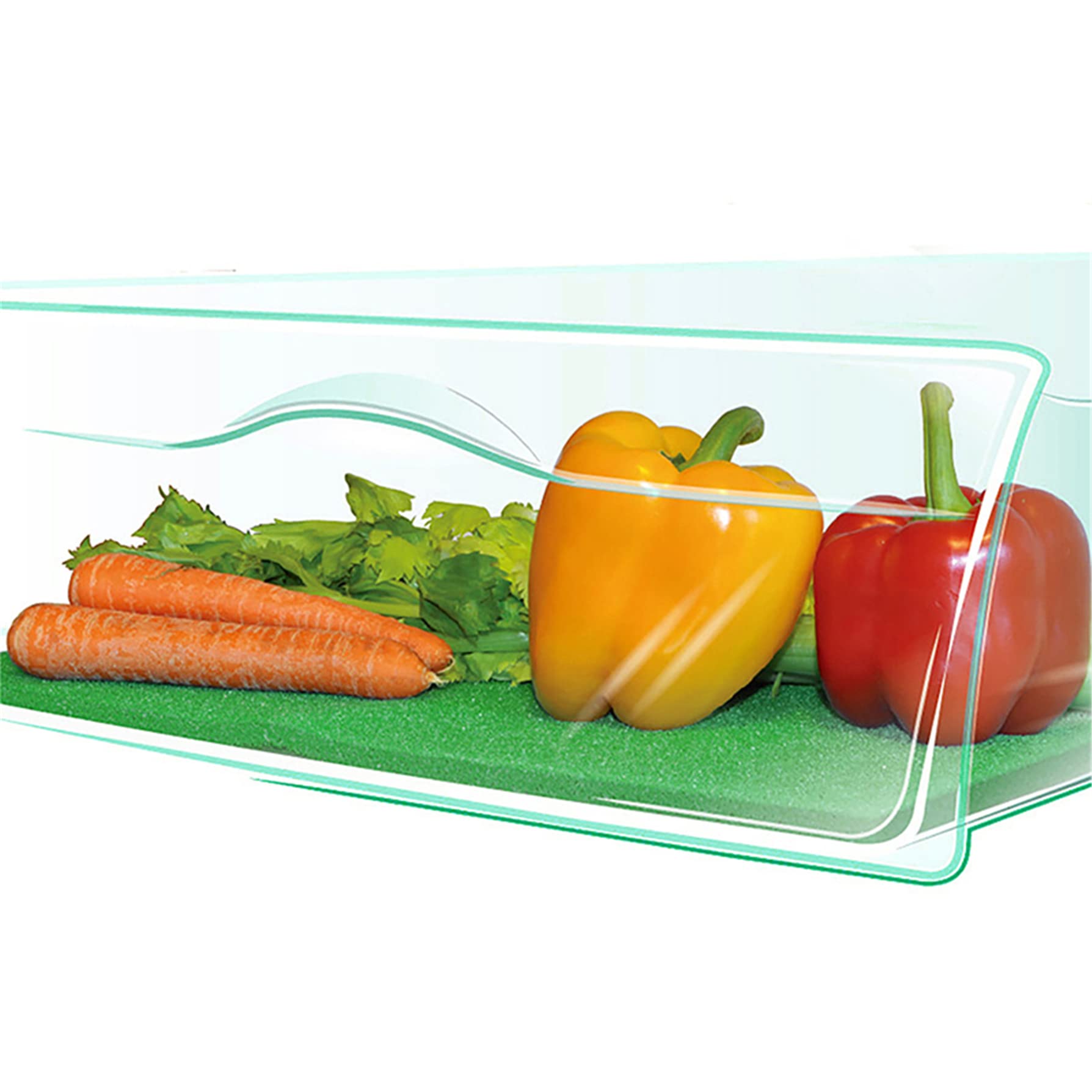 DAMAJI Fruit Vegetable Liner,Refrigerator Shelf Liners,Produce Saver Washable Life Extender Foam Mats for Fridge Refrigerator Drawers (1pc)