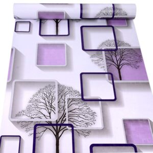 amao classic purple wallpaper decorative for countertop self adhesive shelf drawer liner sticker 17.7''x98''