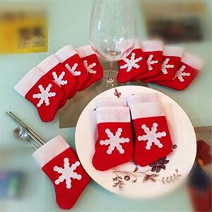 Modern Kitchen Table Set for 4 Cutlery Bag Holder Decor Pocket Christmas Fork Spoon Christmas Home Decor round Table Mat