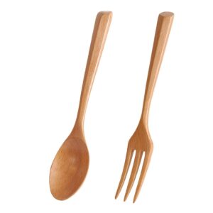 place mates for tables hot natural fork portable color set wooden flatware spoon solid reusable tableware kitchen，dining & bar place mats indoor dining