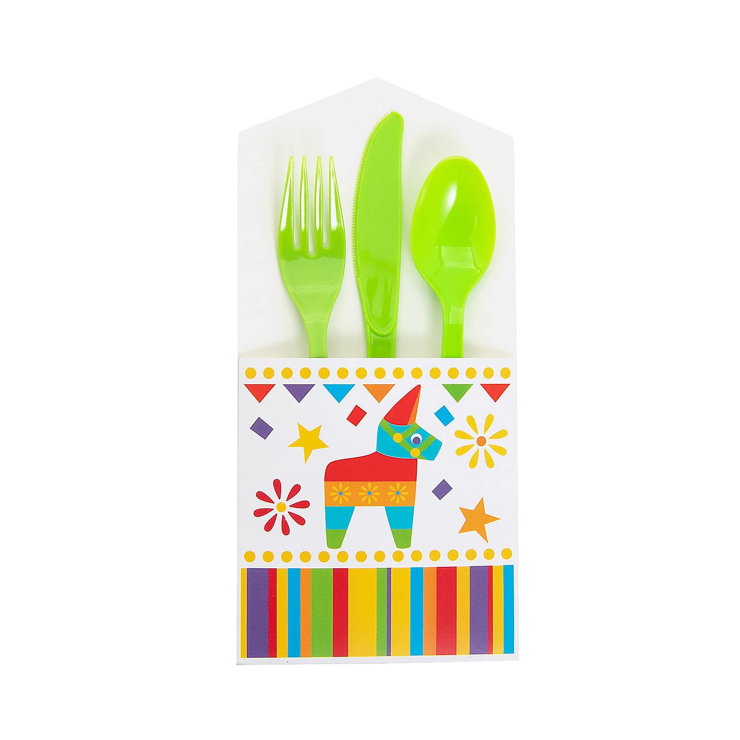 Fun Express Fiesta Cutlery Holders – 50 Pieces