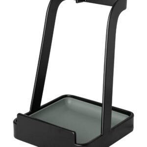 Mukkuri Black Alloy Steel Utensil Stand, 4 in L x 4 in W x 6 in H