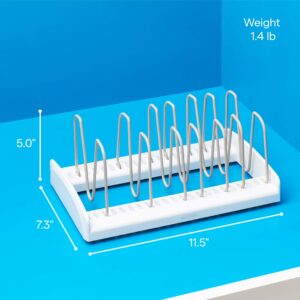 YouCopia StoraLid Food Container Lid Organizer (Medium) and StoreMore Adjustable Pot Lid Organizer (Standard)