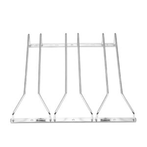 dianoo wine glass rack under cabinet, 304 stainless steel wine glasses holder, stemware racks storage for bar kitchen 30cm 3 rows