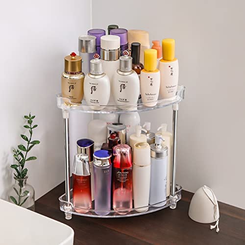 Argox Bathroom Organizer Countertop, Bathroom Finishing Countertop, Countertop Storage, Counter Storage, Storage Under The Sink,Transparent Bathroom Shelf