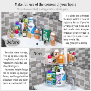 Argox Bathroom Organizer Countertop, Bathroom Finishing Countertop, Countertop Storage, Counter Storage, Storage Under The Sink,Transparent Bathroom Shelf