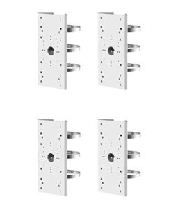 pm ds-1275zj universal vertical pole mount adapter for most wall mounts cameras ptz (white- 4 pk)