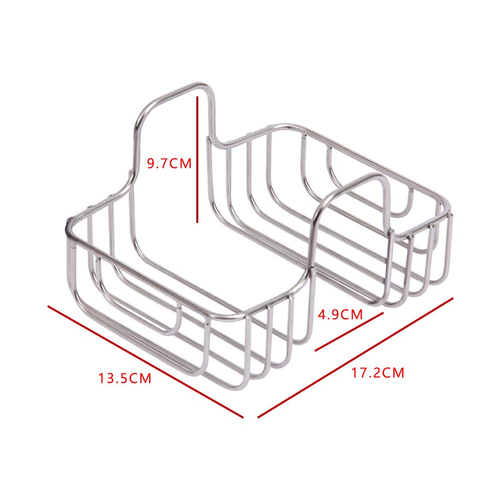 PANJIN-Stainless Steel Saddle Sponge Holder for Kitchen Sink Caddy