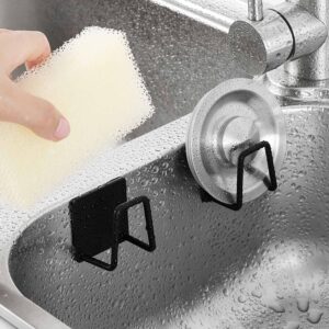 8 Pack Sink Sponge Holder for Kitchen Sink Premium Stainless Steel Rustproof Waterproof Quick Drying Small Strong Adhesive Sponge Holder