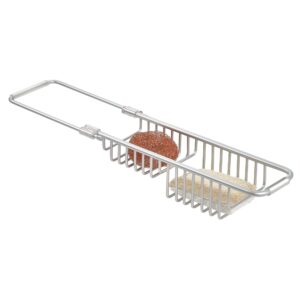 idesign metro aluminum over sink organizer basket - 13.23" x 4.5" x 2.75", silver