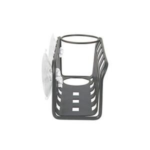 Spectrum Diversified Stripe Suction Sink Basket, 1 EA, Industrial Gray, 20 Count