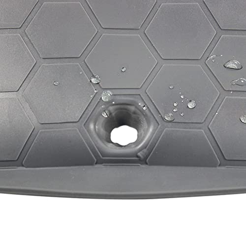 Meltset Under Sink Mats for Kitchen Waterproof 34" x 22" Silicone Under Sink Liner with Drain Hole Flexible Sink Tray for Kitchen Bathroom Laundry Room, Hold up to 3 Gallons Liquid (Gray)