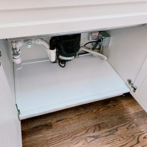 Vance Trimmable Under Sink Tray for 30 in. Base Cabinet | Protects Cabinets from Leaks and Spills | Adjustable Spill Guard for Kitchen and Bathroom Sinks