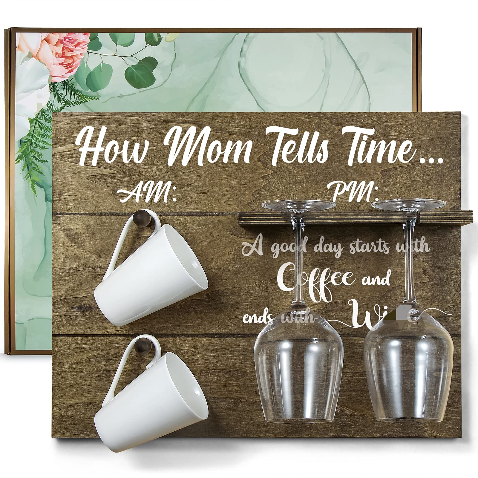 THYGIFTREE Birthday Gifts for mom from Daughter Son, Fun Mom Birthday Presents Cool New Mom Gifts, Unique Gifts for Mother Bonus Mom Stepmom, Mugs Glasses Not Inc