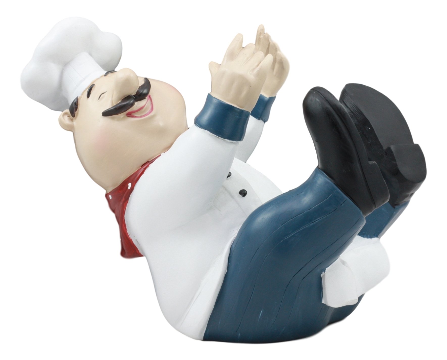 Ebros For The Love Of Wine Fat Chef Marco Hugging Wine Bottle Holder Figurine Kitchen Countertop Wine Cellar Hosting Table Decor Piece