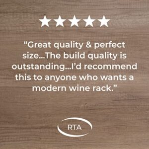 RTA - Freestanding Wine Rack, for Floors and Countertops, Made from Premium Quality FSC Pine, Fully Assembled, for Wine and Champagne, Made in The UK (12 Bottles) (Dark Pine)