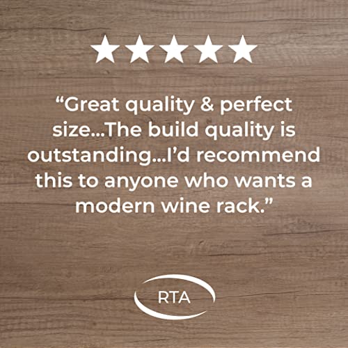 RTA - Freestanding Wine Rack, for Floors and Countertops, Made from Premium Quality FSC Pine, Fully Assembled, for Wine and Champagne, Made in The UK (12 Bottles) (Dark Pine)