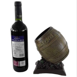 LEYIN Resin Wine Rack Barrel Wine Rack is a Novel Gift for Wine Lovers