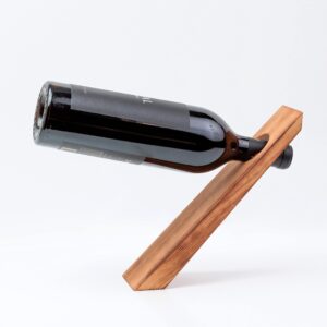 Wine Display Holder and Supplies Set - Housewarming Gifts for Women Who Have Everything, Home Buyer Closing Gift from Realtor, New House Essentials - Rack, Stopper, Corkscrew and More Accessories