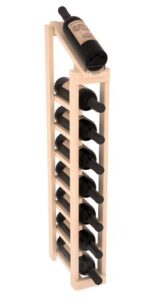 wine racks america instacellar display top wine rack kit - durable and expandable wine storage system, pine unstained - holds 8 bottles