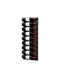 fusion wine wall label-out (3 foot, single deep) (black acrylic) (matte black peg)