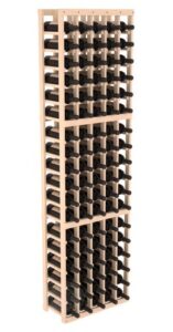 wine racks america instacellar wine rack kit - durable and expandable wine storage system, pine unstained - holds 90 bottles