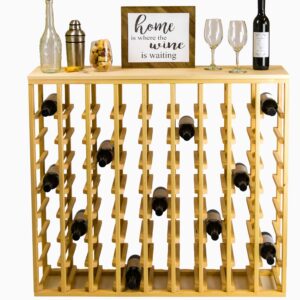 Creekside 72 Bottle Table Wine Rack (Pine) by Creekside - Exclusive 12 inch deep design conceals entire wine bottles. Hand-sanded to perfection!, Pine