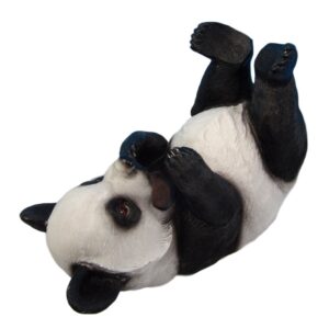 Atlantic Collectibles Adorable Bamboo Giant Panda Bear Decorative Wine Bottle Holder Rack Figurine